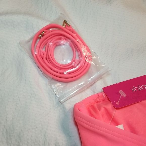 NWT BIKINI SWIM BRA TOP XS REMOVABLE PADS SIDE STAYS - Picture 3 of 4